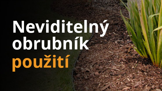 Plastový obrubník pro neviditelné ohraničení zahrady - použití