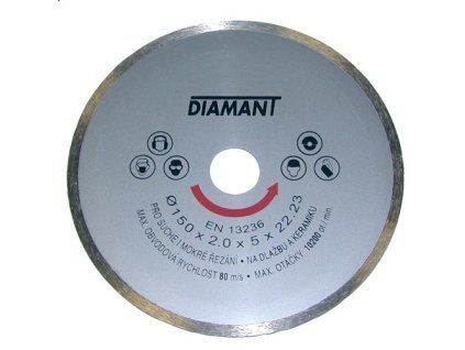Diamantovy kotouc 180 mm, celoobvodovy