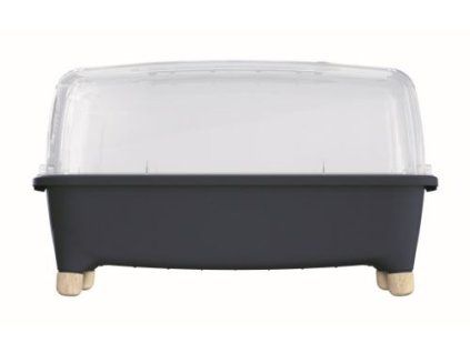 Minipareniste Prosperplast Respana Planter Wood Low Set 78 cm, antracit