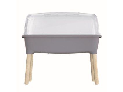 Sadbovač RESPANA PLANTER WOOD HIGH set šedý kámen 78 cm