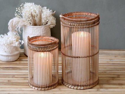 Bambusova lucerna Chic Antique prumer 20 cm