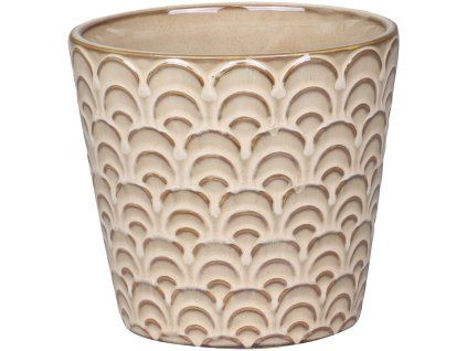 Obal na kvetinac Nimes s vlnkami, prumer 13,5 cm