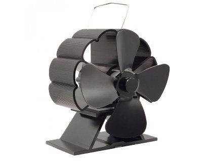Ctyrlopatkovy ventilator na kamna Flamingo Mini, cerny