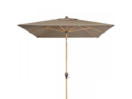 Slunečník s automatickým naklápěním s ULTRA UV ochranou Doppler ALU WOOD 3 x 2 m, hnědá