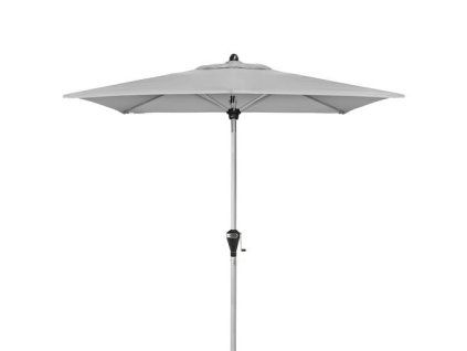 Slunečník s automatickým naklápěním klikou Doppler ACTIVE 210x140 cm, světle šedá