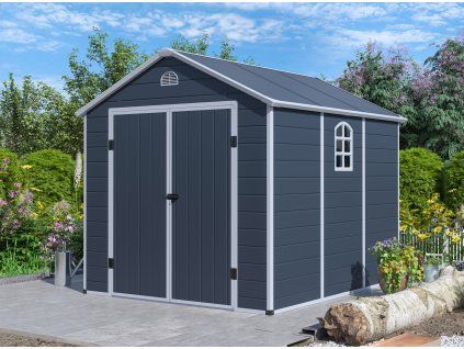 3507437 zahradni domek g21 boston 670 241 x 278 cm plastovy sedy