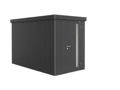 3509458 10 zahradni domek neo 4a tmave seda jednokridle dvere