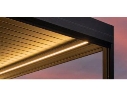LED osvětlení pro pergolu BIOHORT 3,5 x 3,5, včetně řídicí jednotky