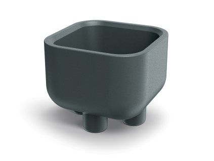 Květináč s nožičkami MOLTA SQUARE 48 cm, grafit