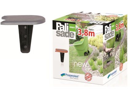 palisada zahradni 382 7 cm barva sedy kamen