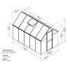 Zahradní skleník Palram MULTILINE 6x10, 4 mm