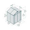Palram Sheds Skylight 6x5 Dimensions 610x472