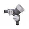 Rozdvojka s ventilem pro 2 rychlospojky 1" + 3/4", WL-2222, WHITE LINE