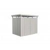 domek na naradi biohort highline h1 stribrna dvoukridle dvere