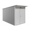 3464384 domek na naradi avantgarde a4 stribrna dvoukridle dvere