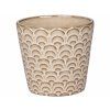 Obal na kvetinac Nimes s vlnkami, prumer 13,5 cm