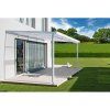 Hliníková pergola Terrassendach Premium 3,09 x 3,06 m - čirý akryl / bílá