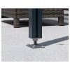 Hliníková pergola Terrassendach Premium 4,10 x 3,06 m - čirý polykarbonát s pruhy / antracit