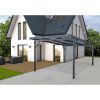 Přístřešek na auto Carport Premium PC, 3,094 x 5,62 m, antracit / bronz