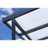 Carport Premium s mléčným komůrkovým polykarbonátem (opál)