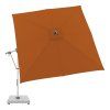 Zahradní výkyvný slunečník s boční tyčí Doppler EXPERT 3 x 3 m, terakota