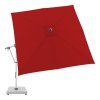 Zahradní výkyvný slunečník s boční tyčí Doppler EXPERT 3 x 3 m, červená