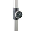 Slunečník s automatickým naklápěním klikou Doppler EXPERT 320 cm, světle šedá