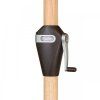 Slunečník s klikou s ULTRA UV ochranou Doppler ALU WOOD 3,5 m, antracit