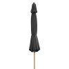 Slunečník s klikou s ULTRA UV ochranou Doppler ALU WOOD 3,5 m, antracit