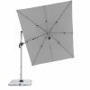 Výkyvný zahradní slunečník s boční tyčí Doppler ACTIVE 350  x 260 cm, světle šedá