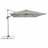 Výkyvný zahradní slunečník s boční tyčí Doppler ACTIVE 350  x 260 cm, světle šedá