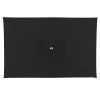 Slunečník s automatickým naklápěním Doppler EXPERT 220 x 140 cm, černá
