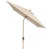Slunečník s automatickým naklápěním s ULTRA UV ochranou Doppler ALU WOOD 210 x 140 cm, přírodní