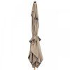 Slunečník s automatickým naklápěním s ULTRA UV ochranou Doppler ALU WOOD 210 x 140 cm, přírodní