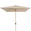 Slunečník s automatickým naklápěním s ULTRA UV ochranou Doppler ALU WOOD 210 x 140 cm, přírodní