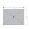Slunečník s automatickým naklápěním klikou Doppler ACTIVE 210x140 cm, antracit