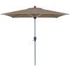 Slunečník s automatickým naklápěním klikou Doppler ACTIVE 210x140 cm, hnědá
