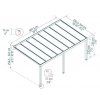 Palram Canopia Patio Covers Stockholm 11x19 3.4x6 Dimensions 610x472