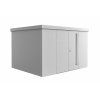 3509398 13 zahradni domek neo 3d stribrna dvoukridle dvere