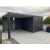 3509503 11 zahradni domek neo 4b tmave seda dvoukridle dvere