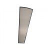 Boční stěna ke stříšce L-160, RAL7035, bronz - levá