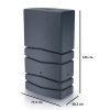 Sud na dešťovou vodu AQUA TOWER antracit 350l