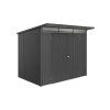 3516363 zahradni domek avantgarde eco a5 tmave seda metaliza dvoukridle dvere