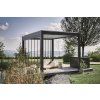 Bioklimatická pergola BIOHORT 3 x 3 m, šedý křemen metalíza