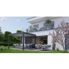 Bioklimatická pergola BIOHORT 3 x 3 m, tmavě šedá/stříbrná metalíza