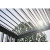 Bioklimatická pergola BIOHORT 3,5 x 3 m, šedý křemen metalíza