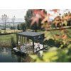 Bioklimatická pergola BIOHORT 3,5 x 3,5 m, šedý křemen metalíza