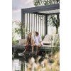 Bioklimatická pergola BIOHORT 4 x 3 m, tmavě šedá/stříbrná metalíza