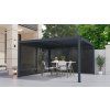 Bioklimatická pergola G21 Austin 4x4 m, antracitová hliníková