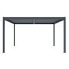 Bioklimatická pergola G21 Austin 4x4 m, antracitová hliníková